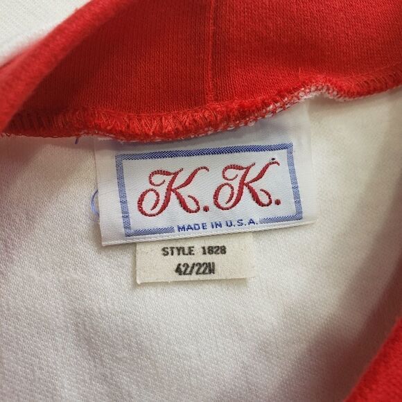 NWT K.K. Made in USA Vintage Nautical Anchor White and Red Top Sz 22W - Picture 14 of 16